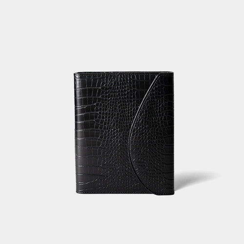 A5 Planner Binder, Onyx Croc