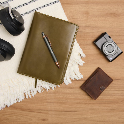 A5 Leather Journal Cover & Padfolio