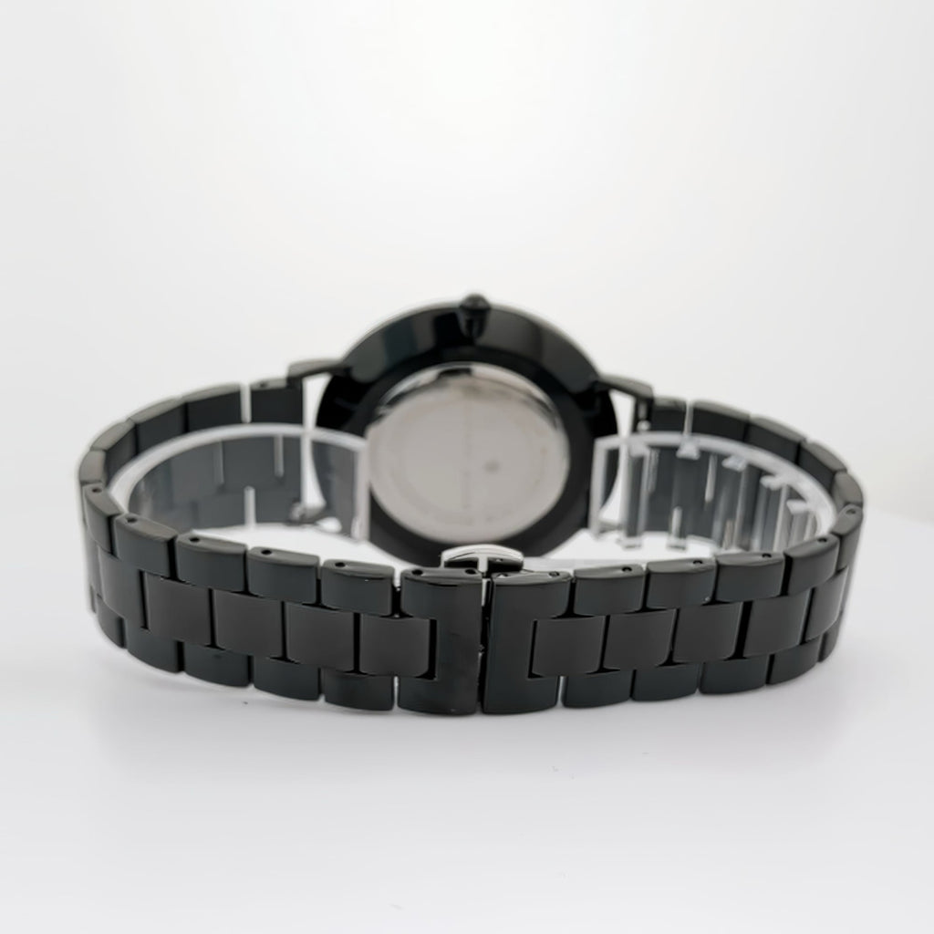 Alfred Sung Metropolitan Date Watch, Black Dial, Steel Bracelet, view 3
