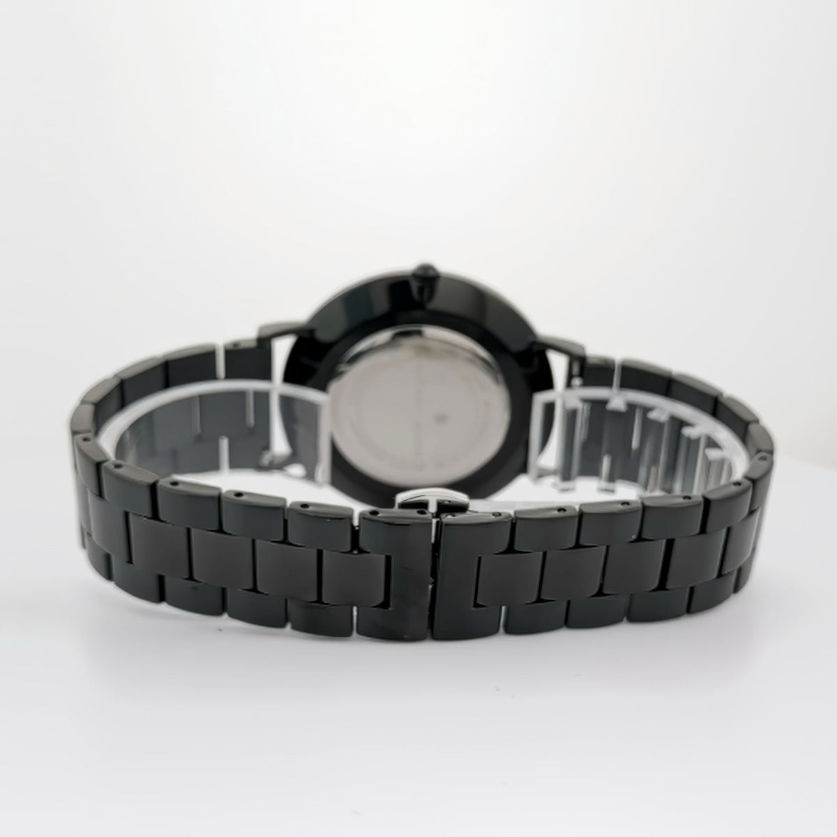 Alfred Sung Metropolitan Date Watch, Black Dial, Steel Bracelet, view 3