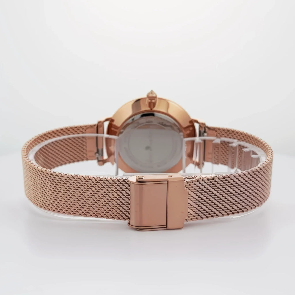 Alfred Sung Serenity Watch, Mother of Pearl Dial, Rose Gold Bracelet, view 3