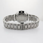 Alfred Sung Metropolitan Date Watch, Black Dial, Silver Bracelet, view 3