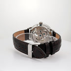 Alfred Sung Automatic III Skeleton Watch, Brown Leather Strap, view 3