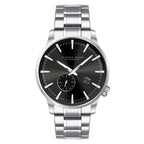 Alfred Sung Automatic II Watch, Black Sunray Dial, Steel Bracelet