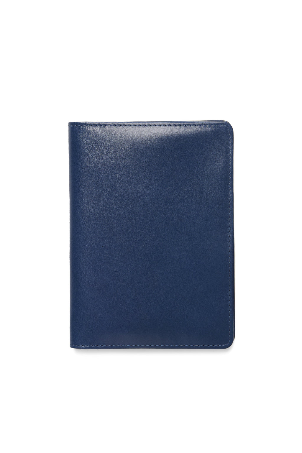 Leather Passport Holder, RFID, Navy