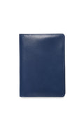 Leather Passport Holder, RFID, Navy