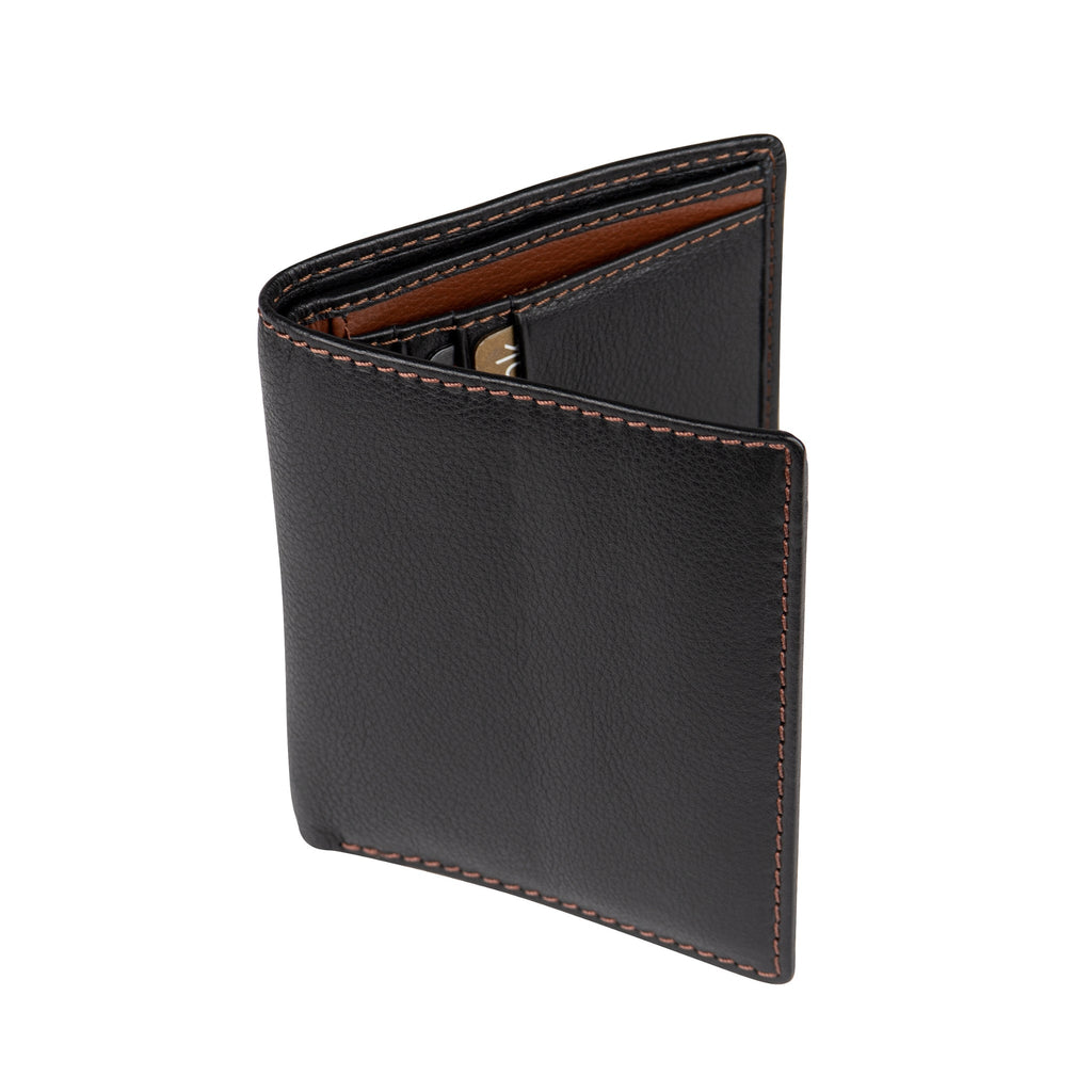 Slim Top-Grain Leather Bifold Wallet, RFID, view 2