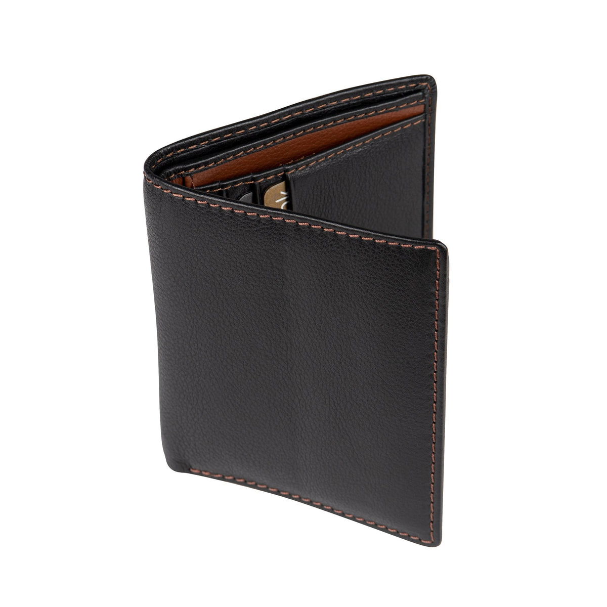 Slim Top-Grain Leather Bifold Wallet, RFID, view 2