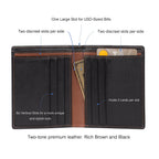 Slim Top-Grain Leather Bifold Wallet, RFID, view 6