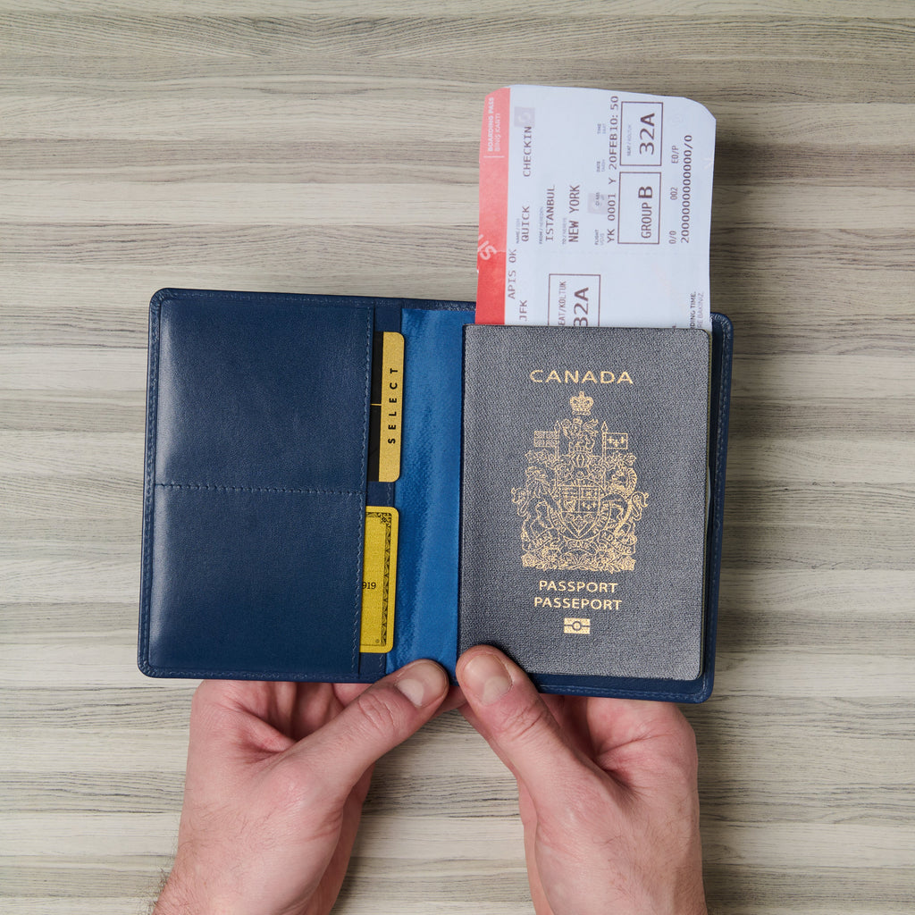 Leather Passport Holder, RFID