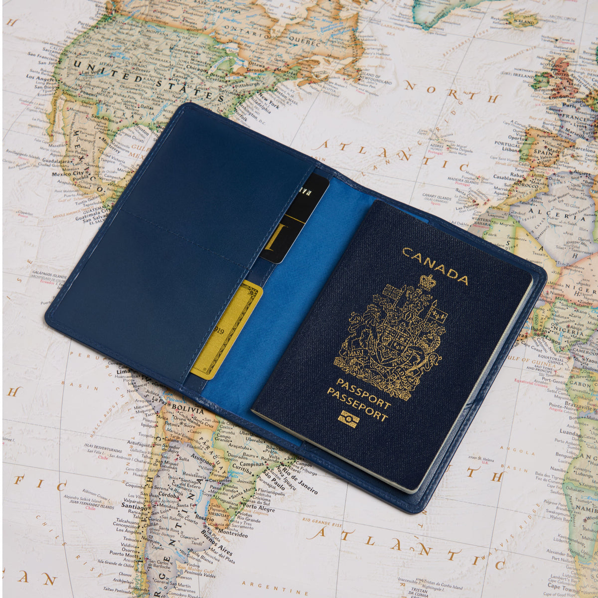 Leather Passport Holder, RFID, view 3