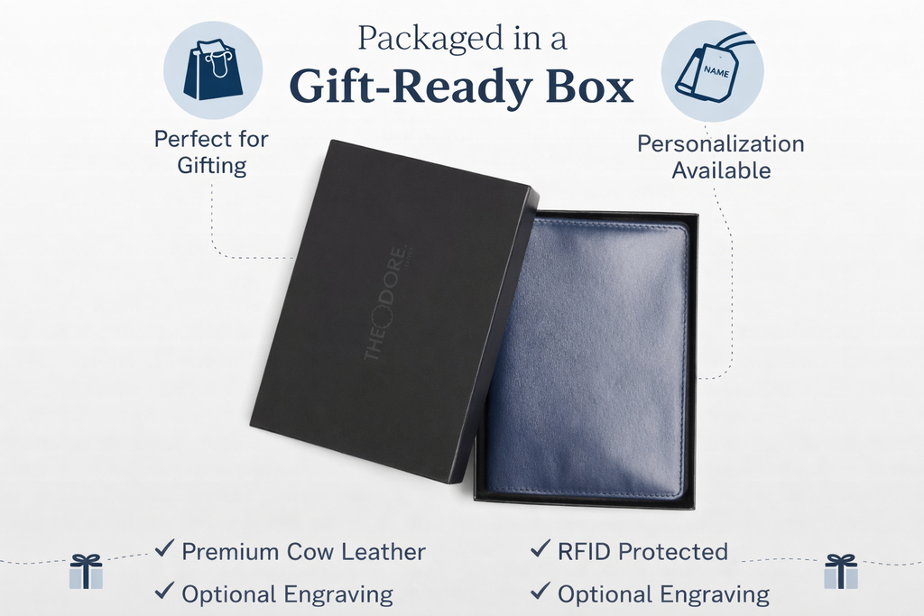 Leather Passport Holder, RFID, view 6