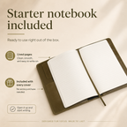 B5 Leather Journal Cover & Padfolio, view 5
