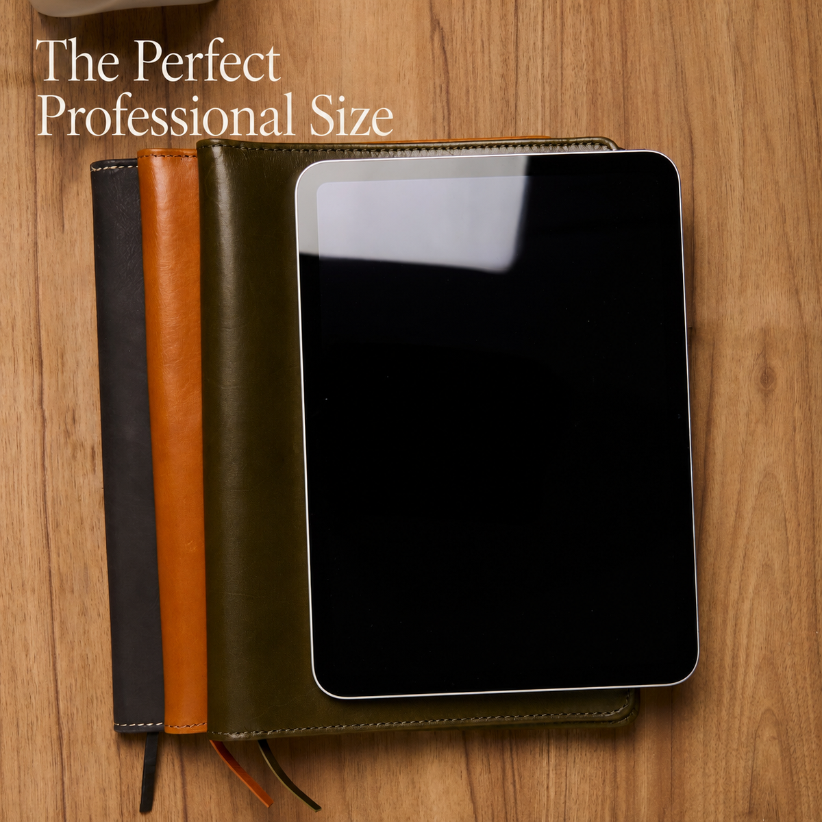 B5 Leather Journal Cover & Padfolio, view 2