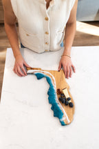 State Shaped Acacia Cheese Board