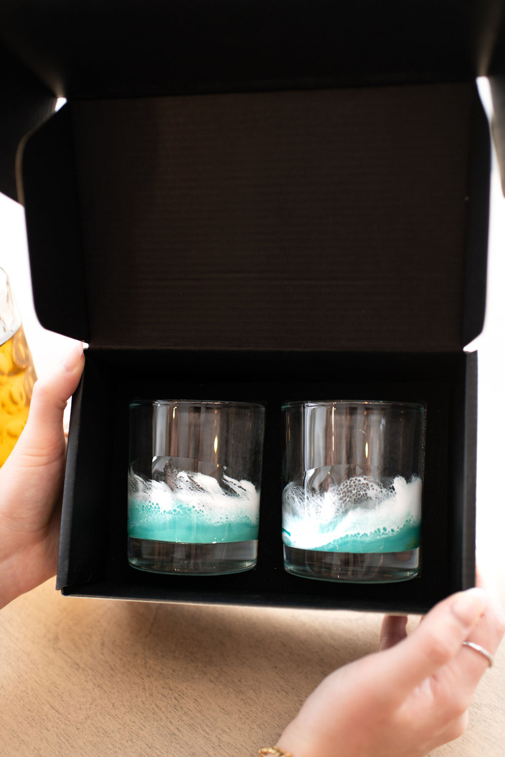 Resin Coated Whisky Glasses, Set of 2, view 4