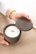 Fluted Large Candle