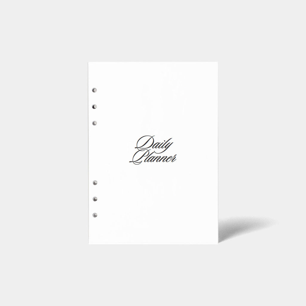 Undated Daily Planner Insert