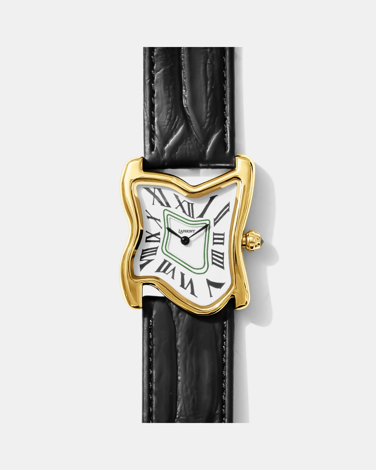 Square Melting Watch, Large Gold