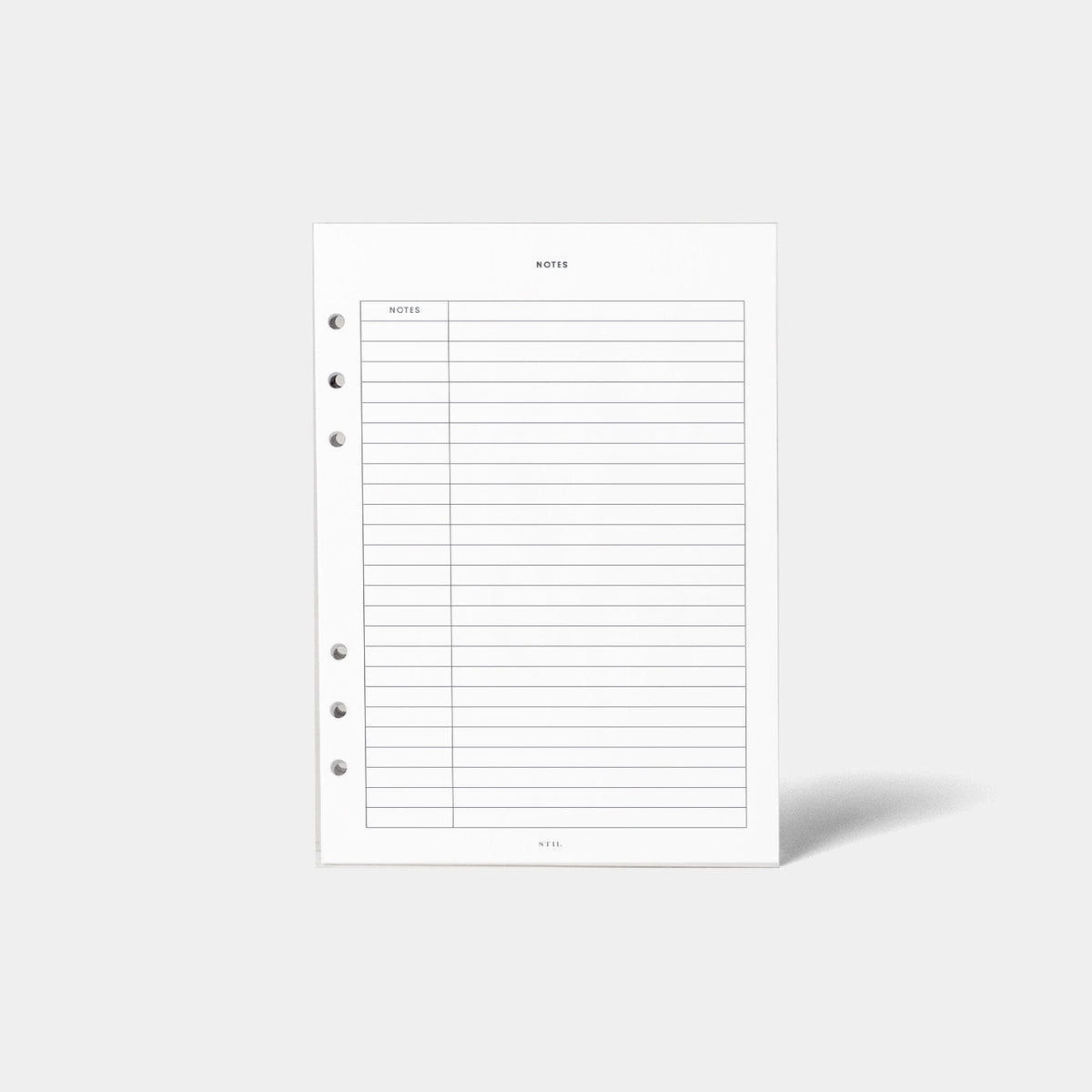 Notes Insert