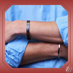Men's Sterling Silver ID Bracelet, Braided Band (Engravable) - view 6