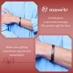 Men's Sterling Silver ID Bracelet, Braided Band (Engravable) - view 5