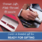Massete Venero Rollerball Pen, 23K Gold Trim, view 7