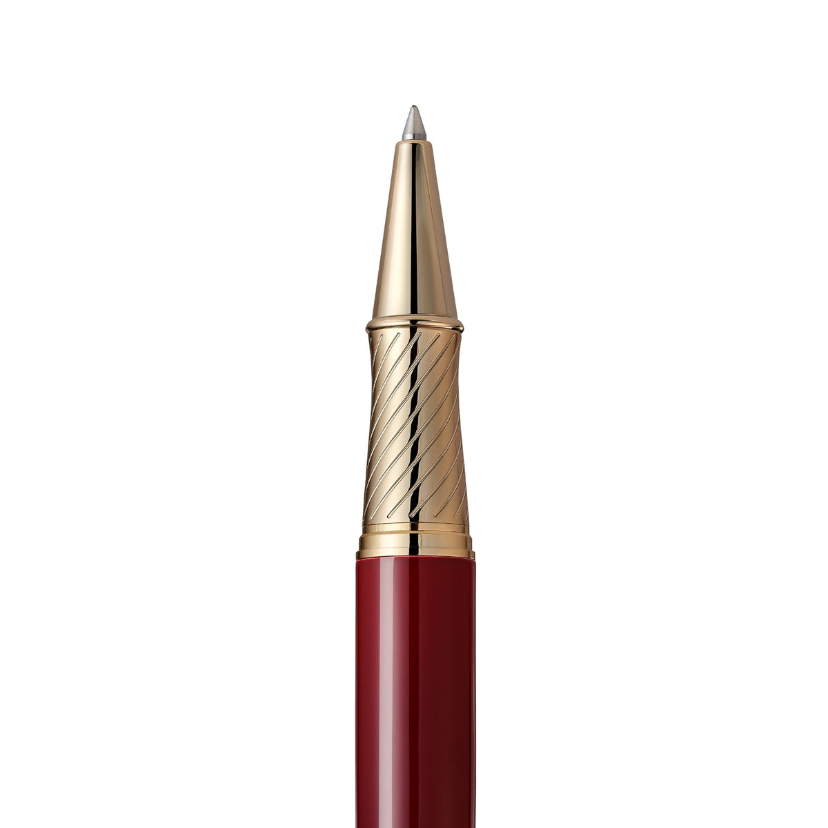 Massete Venero Rollerball Pen, 23K Gold Trim, Red / Black