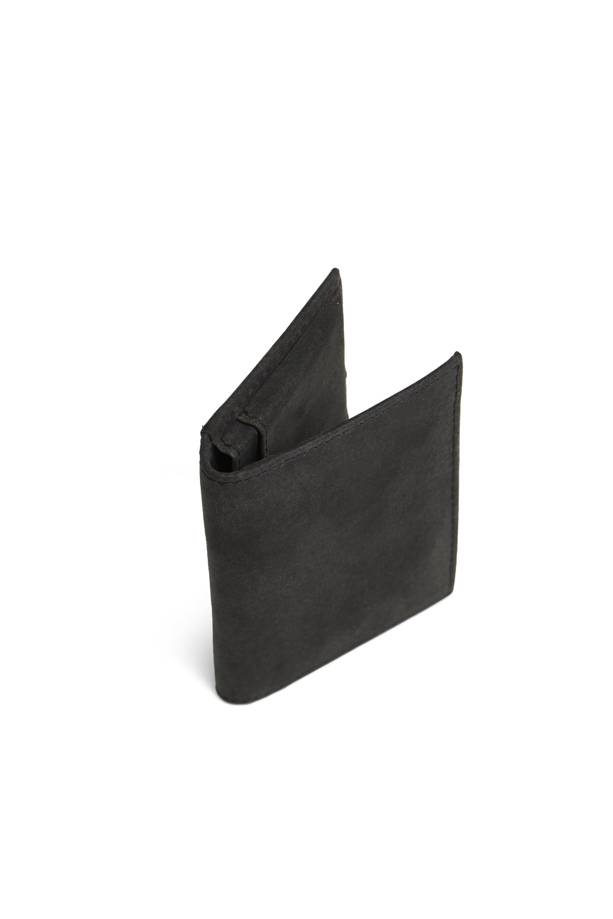 Slim Leather Card Holder, Vintage Black