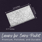 Sterling Silver Business Card Holder, Hand-Engraved (Made in Italy) - view 3