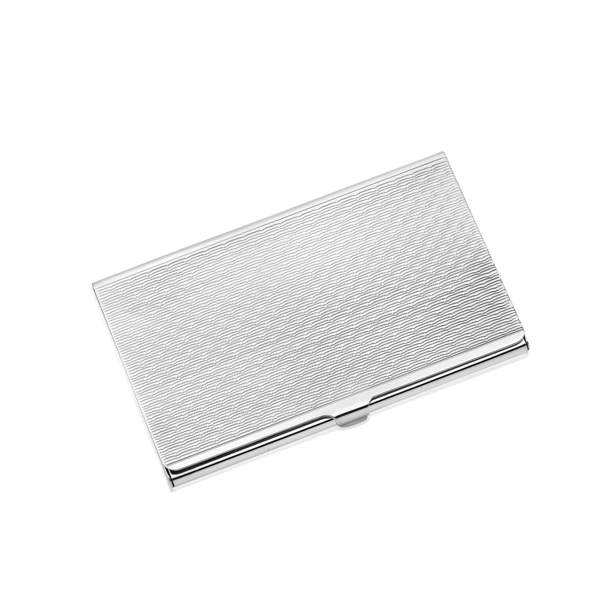 Sterling Silver Business Card Holder, Hand-Engraved (Made in Italy) - view 5