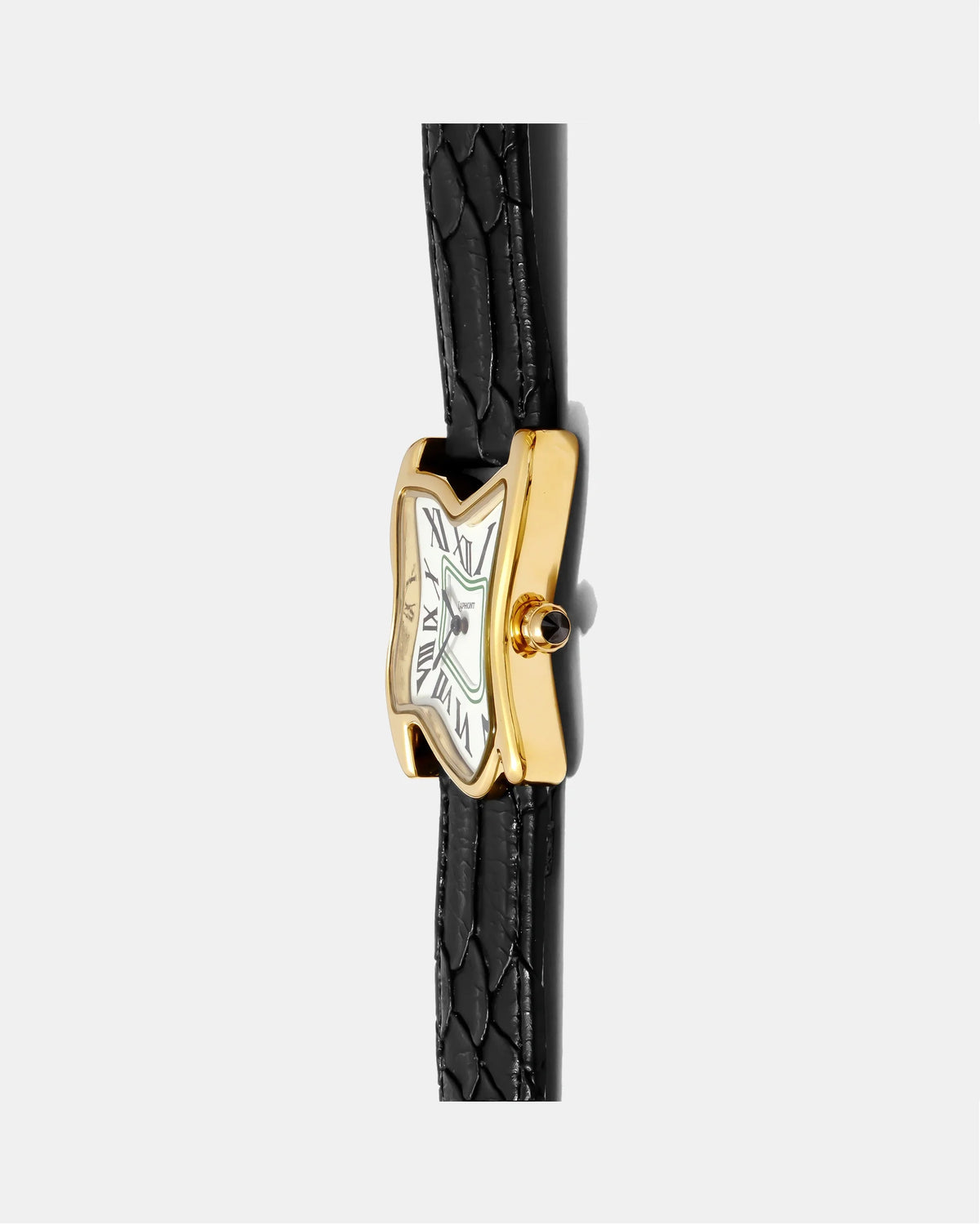 Square Melting Watch, Large Gold, view 4