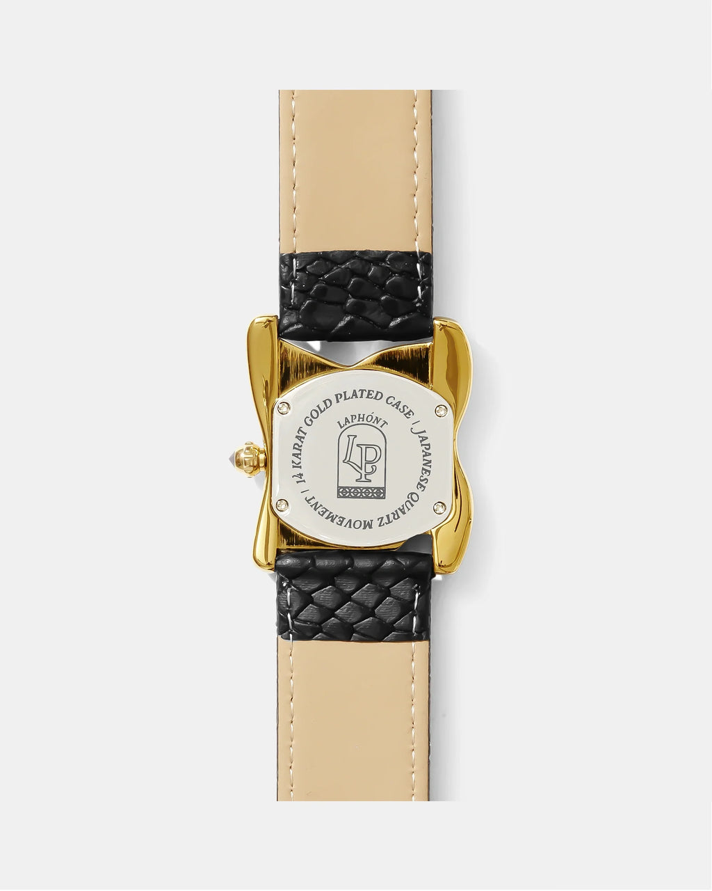 Square Melting Watch, Large Gold, view 5